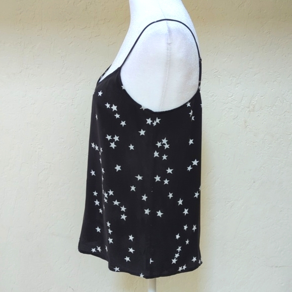 Equipment Layla Silk Black Star Print Camisole Top Size XS - Picture 6 of 10